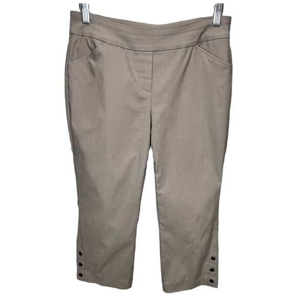 NORTHERN Reflections Beige Capris  Size M Petite - Picture 1 of 9